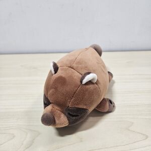 LIV HEART Marshmallow Raccoon Sleeping Plush Toy 6"